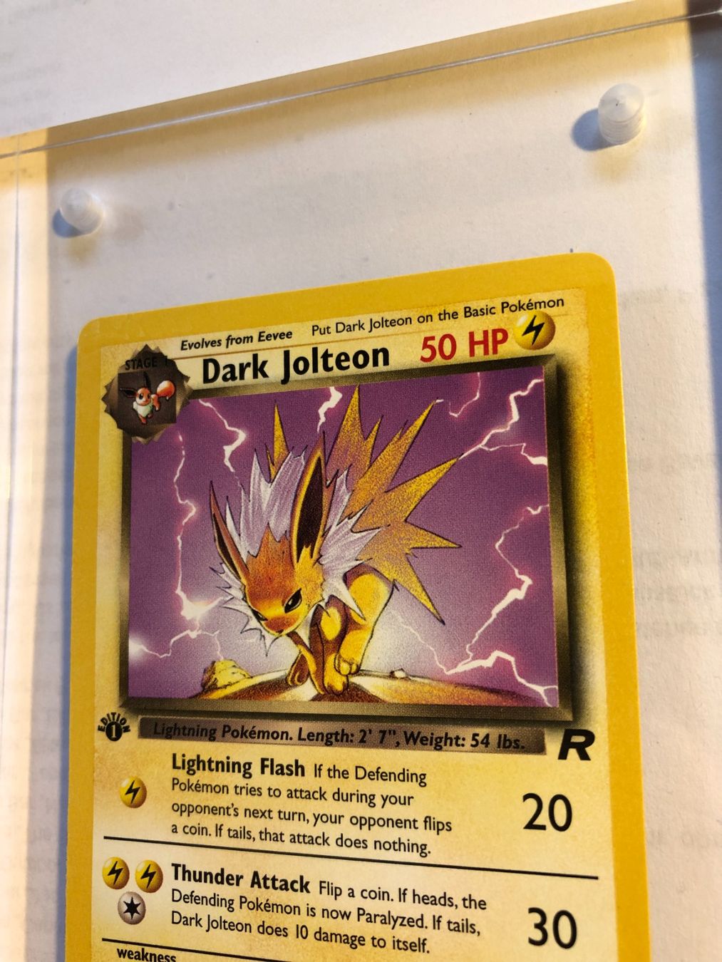 Sammelbilder & Trading cards: Dark Jolteon (unc.) Team Rocket 1st - MINT - ab 1.- – Gebraucht aus Giubiasco von dan_pr8b 3