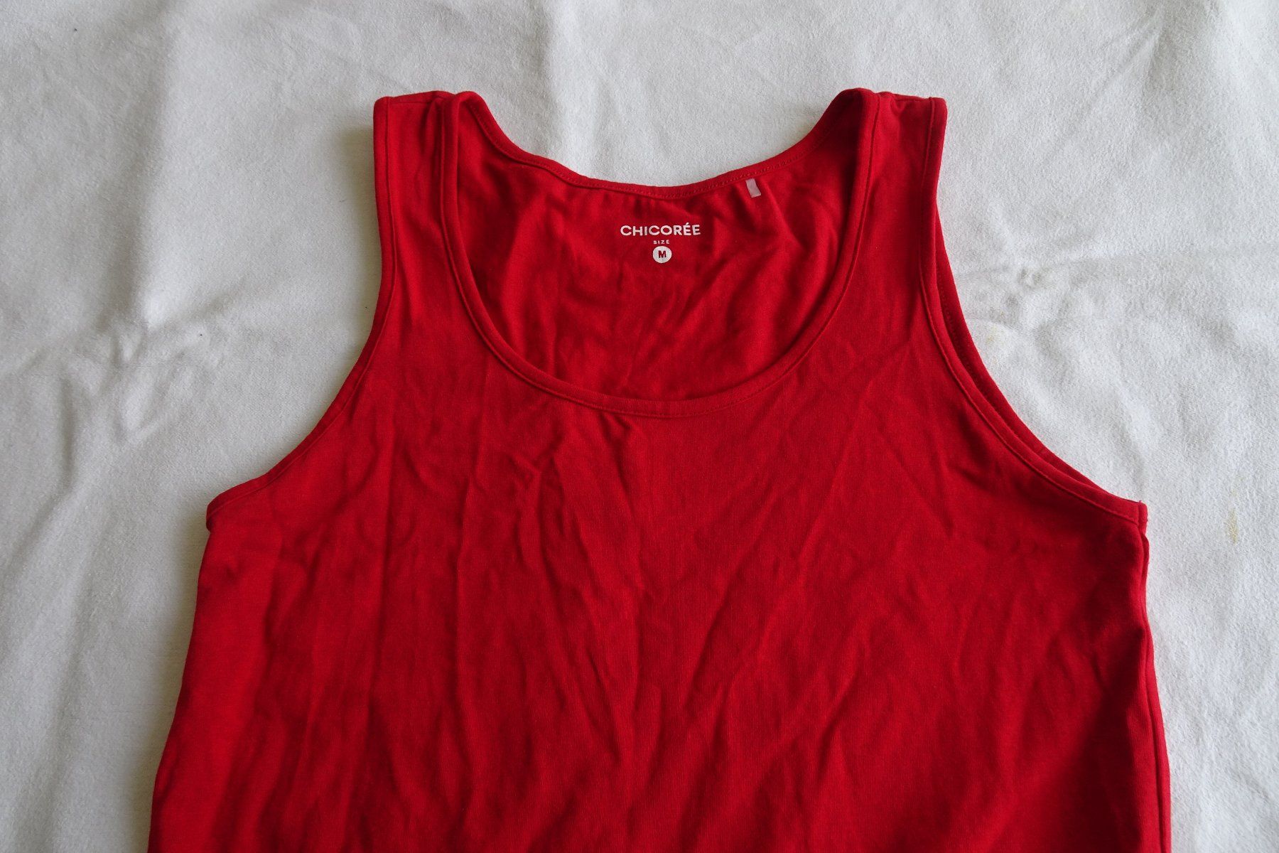 Top: Long Top rot Gr. M, Chicoree, neuwertig – Nuovo (secondo la descrizione) da Strengelbach venduto da schmetterling20 1