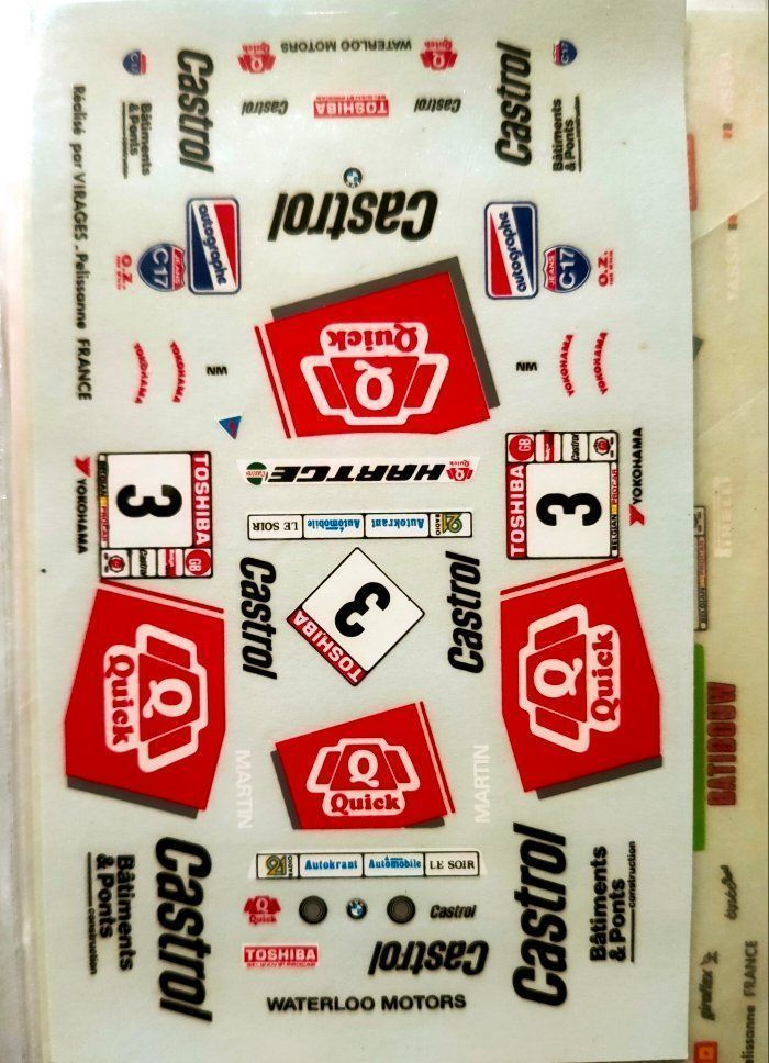 Sticker: BMW M3 Belgian Procar decal 1,43 "2" – Nuovo e nell'imballaggio originale da Lodrino venduto da gtv79