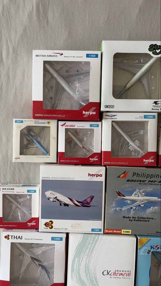 Herpa Modellbausätze & Standmodelle: Flugzeugmodell Sammlung 1/500 – Gebraucht aus wettswil von hal_gq7c 1