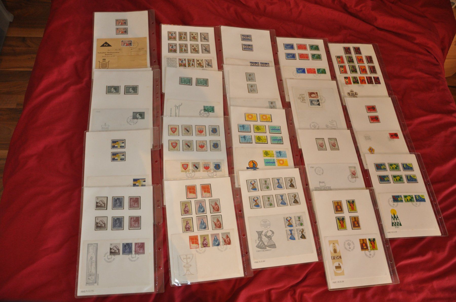 Alle Briefmarken: FDC's ab 1976-1996 Einzel plus 4-er Block FDC und etwas FL – Gebraucht aus Wolfhalden von Zinauktion 7
