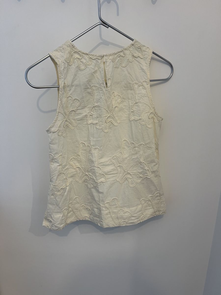 Zara Top: Haut brodé blanc cassé Zara T.38 – Usato da Montreux venduto da ZeAe 2