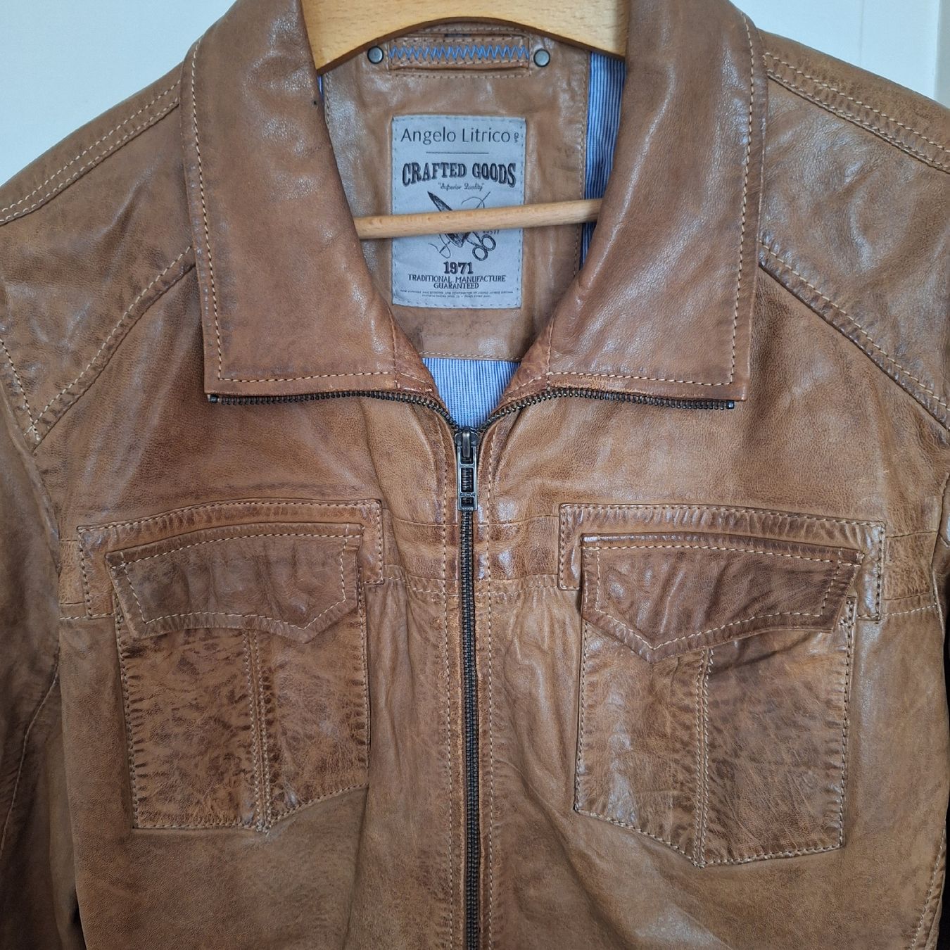 Jacken: Lamm Nappaleder, Lederjacke, Gr. L, braun – Gebraucht aus Winterthur von Goldpipau 8