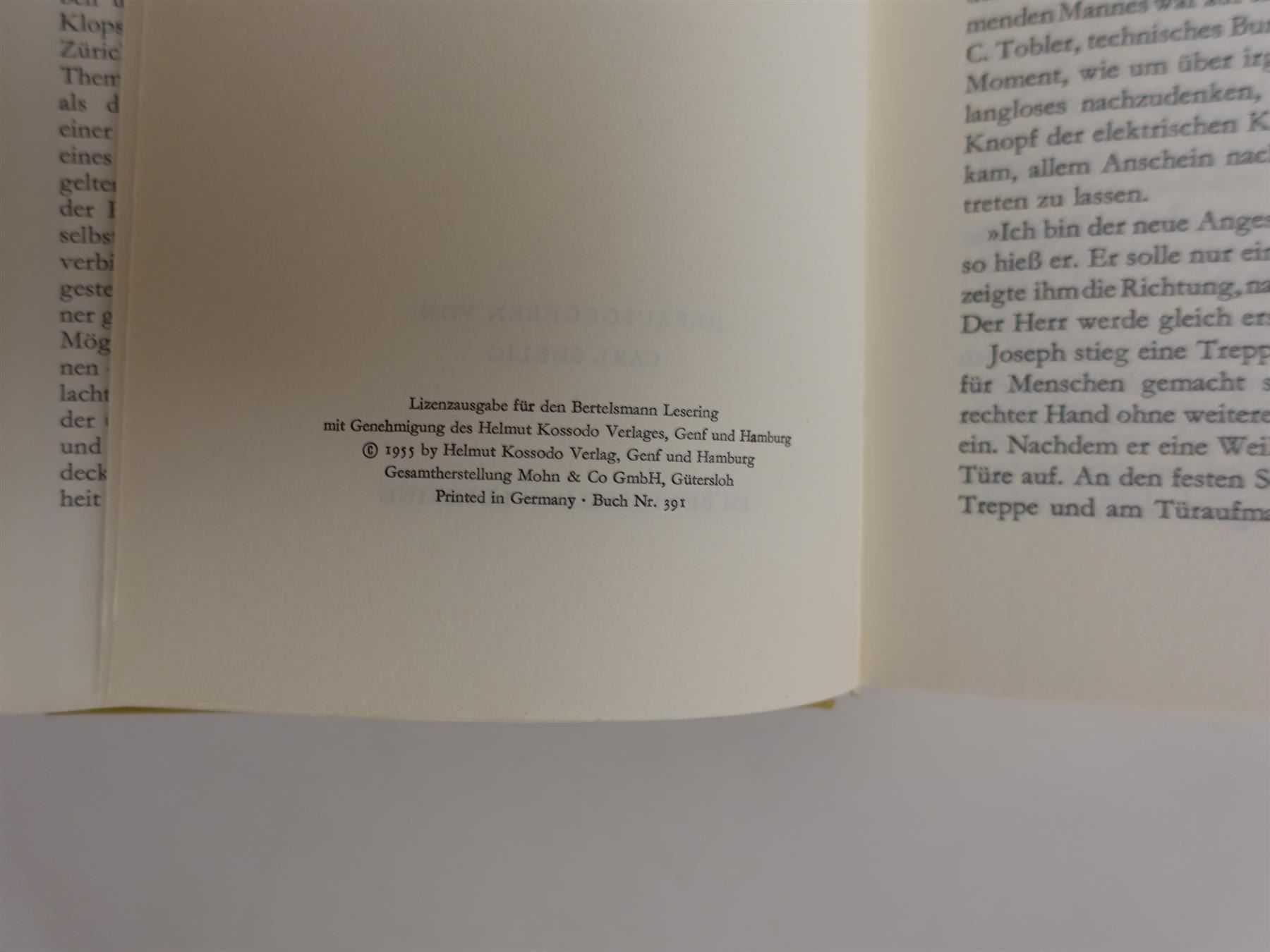 Libri: Rober Walser: Der Gehülfe, 1955 – Usato da Gutenswil venduto da Optico 5