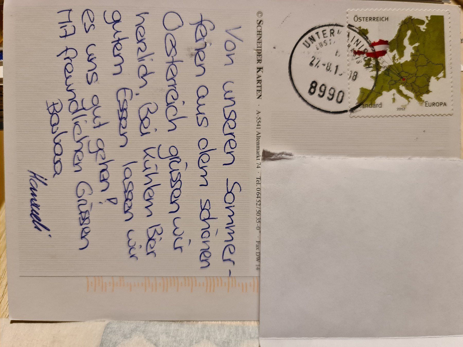 Cartoline postali: Ansichtskarte Grüsse von der Alm österreich – Usato da Dintikon venduto da Vexi 1