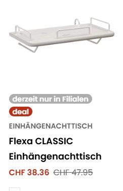 Flexa Betten: Flexa Classic Einhängenachttisch weiss gebraucht – Gebraucht aus Malters von Scapo78 2