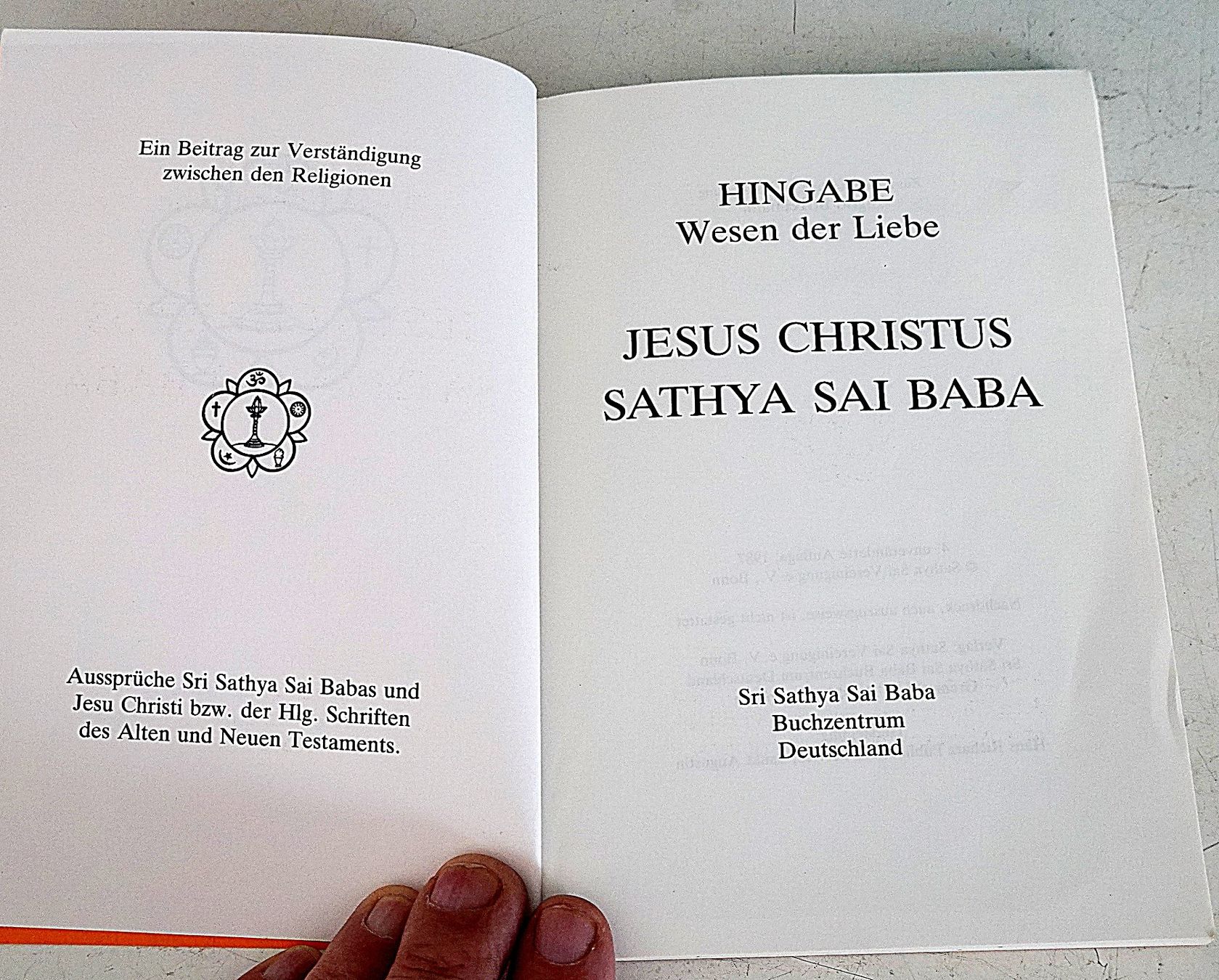 Bücher: Jesus Christus Sathya Sai Baba – Gebraucht aus Baar von 2cvbaar 1