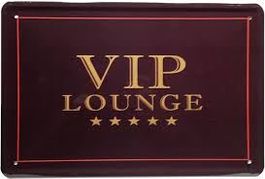Blechschild-VIP LOUNGE-ROTER RAND