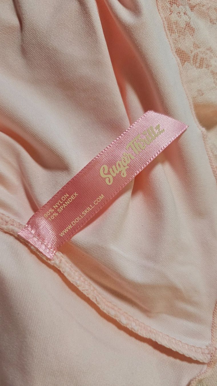 Vestiti: Mini-robe Dolls Kill Sugar Thrillz rose pâle – Nuovo e nell'imballaggio originale da Lausanne venduto da feathernox 3
