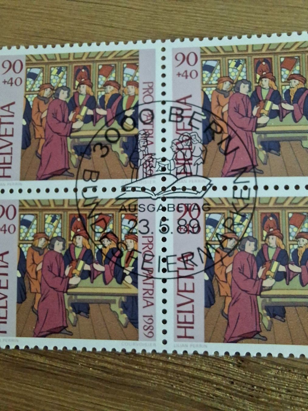 Tutti i francobolli: 4er Blocks: Pro Patria 1989 – Nuovo (secondo la descrizione) da Hinterkappelen venduto da 1399 9