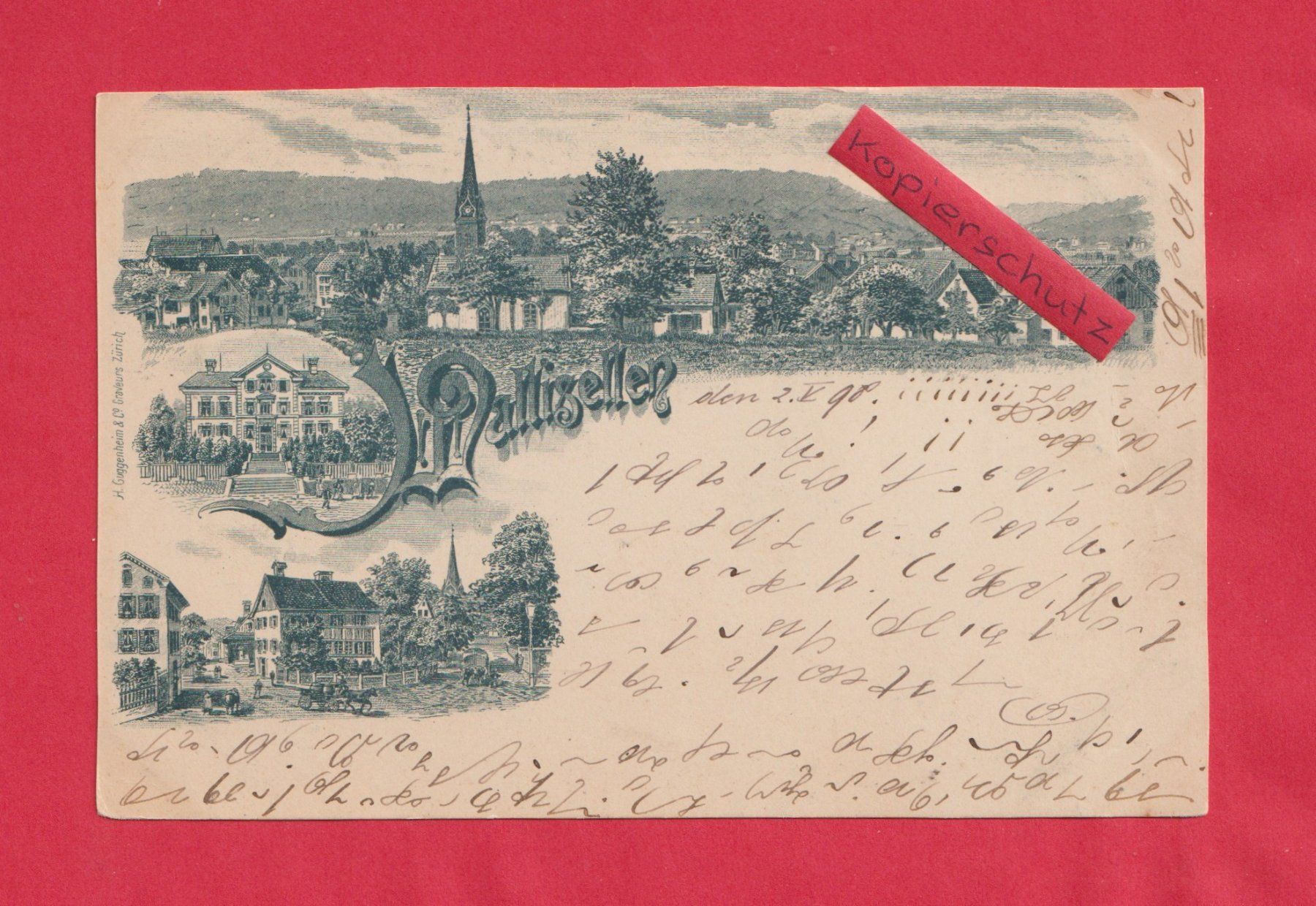 Cartoline postali: Wallisellen (ZH) o Stadt oder Gemeinde Bezirk Büllach – Usato da Zürich venduto da Gill46