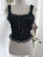 Geschnürtes Gothic Corsagentop Gr S *neu*