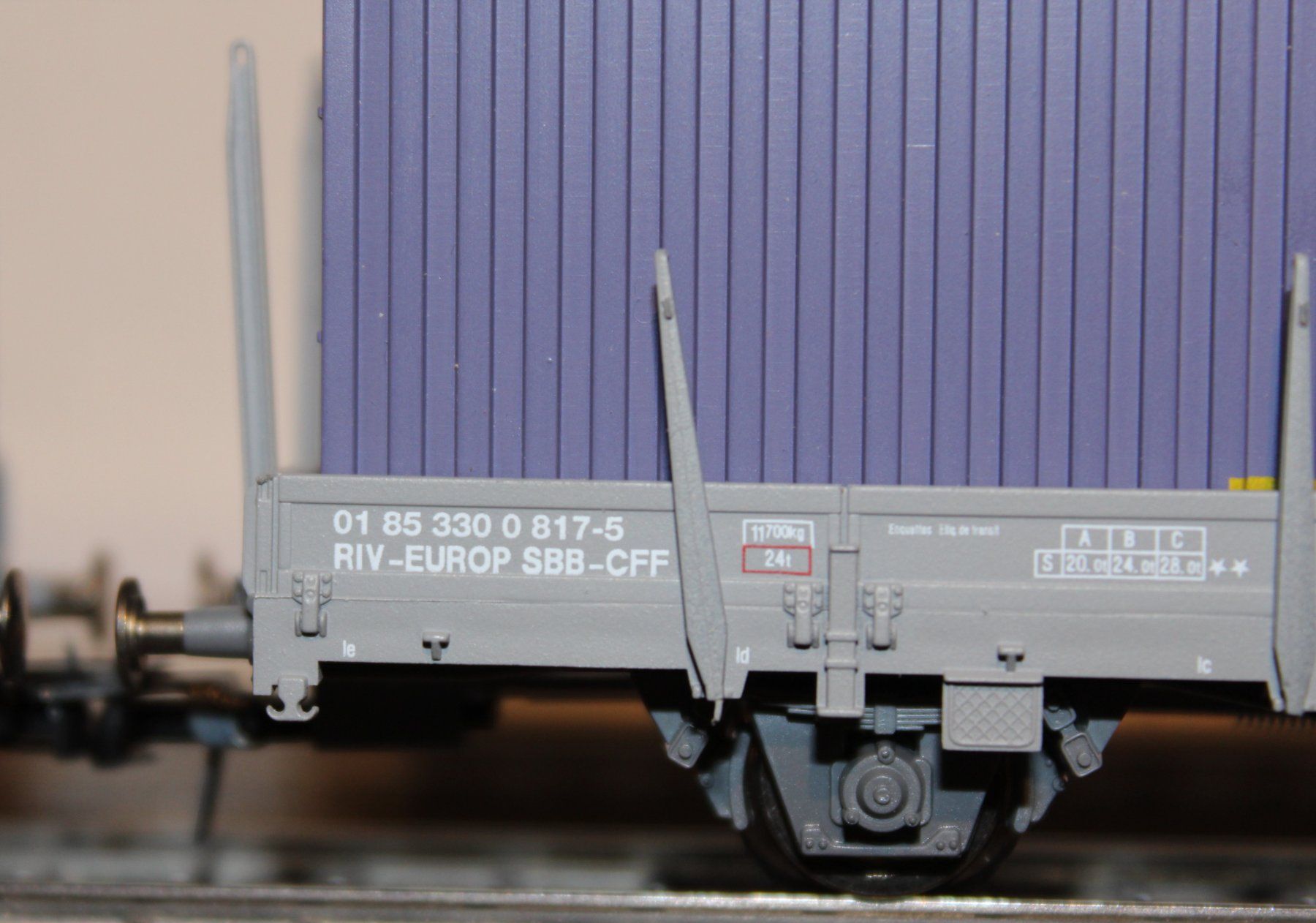 Roco Modelleisenbahnen: 3 Flachwagen SBB Ks – Neu (gemäss Beschreibung) aus Baden von bahnkorn 3