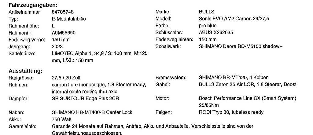 Bulls Biciclette: E-Mountainbike Bulls – Nuovo e nell'imballaggio originale da Zürich venduto da cri_n8jc 4