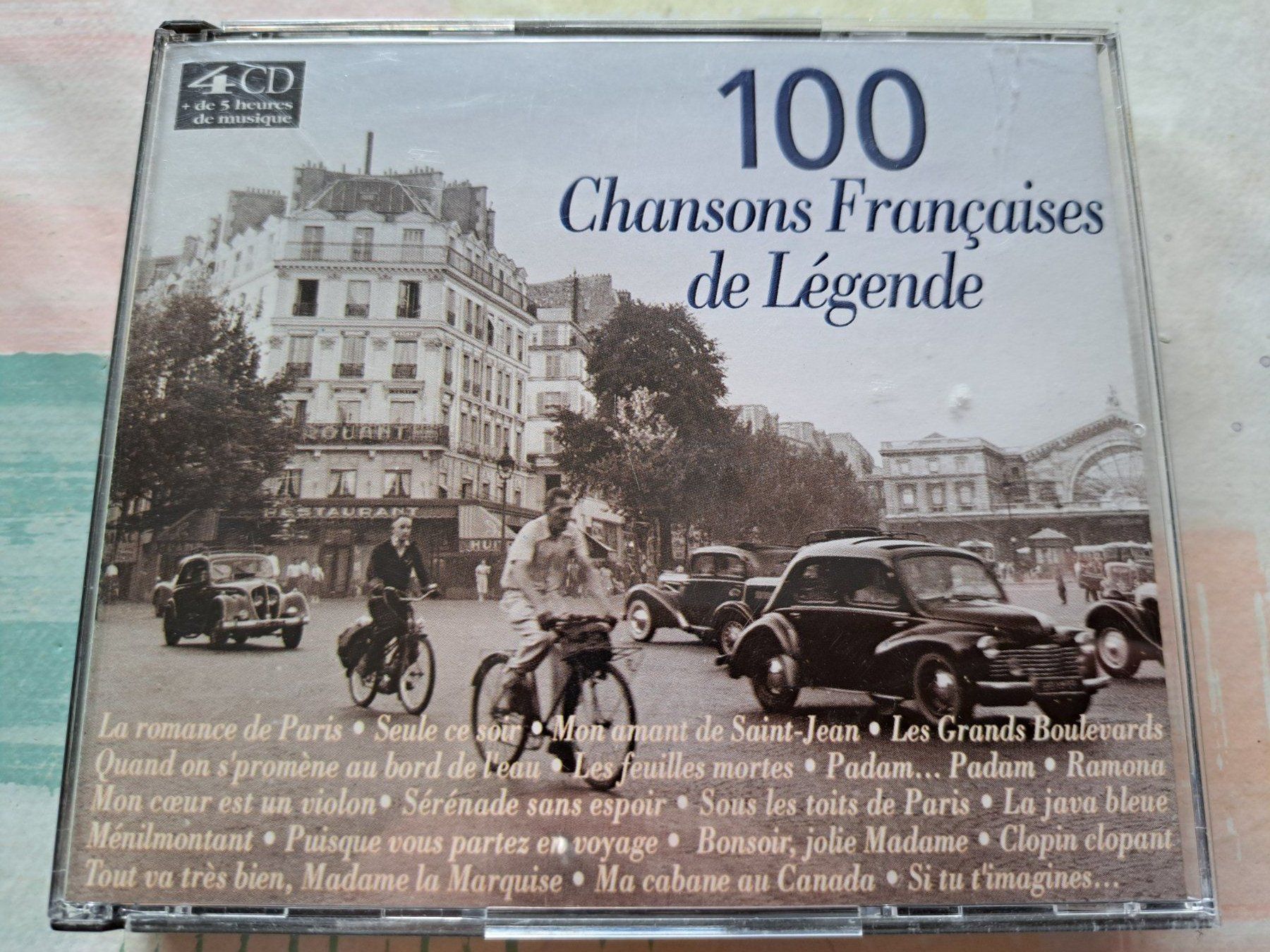 CDs: Coffret 4 Cds 100 Chansons françaises de Légende – D'occasion à Pully par bro_n52j