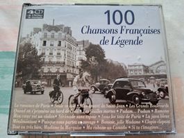 Coffret 4 Cds 100 Chansons françaises de Légende