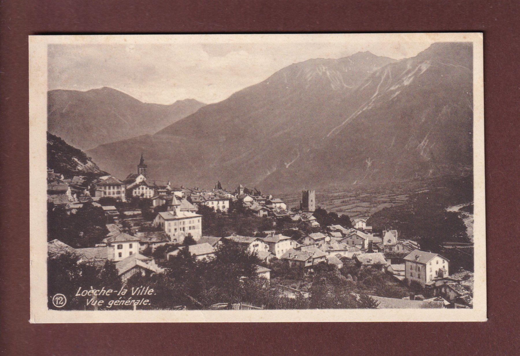 Cartoline postali: LOECHE-LA-VILLE – Usato da Pully venduto da nicecards