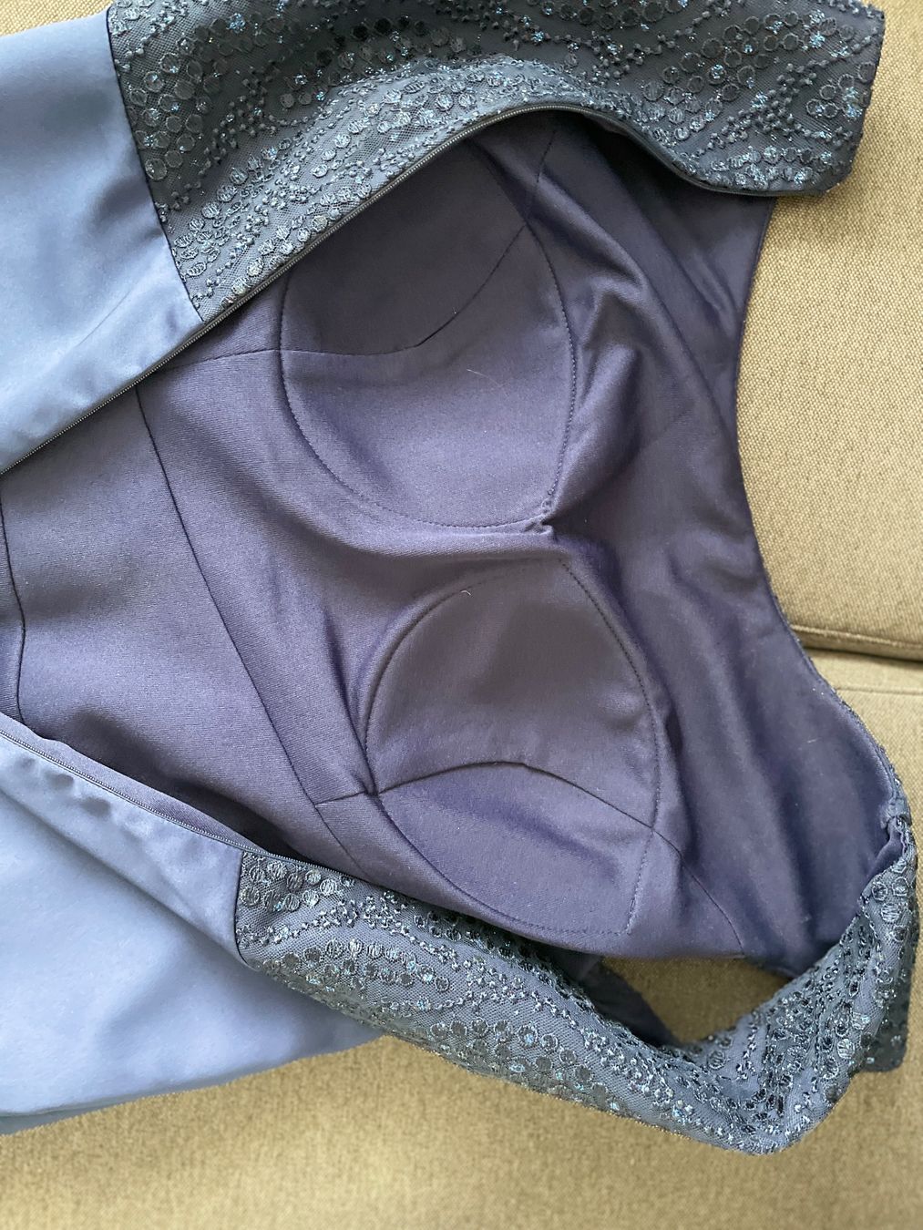 Vestiti: Cocktail Kleid mit Spitze, dunkelblau Gr. 38 – Usato da Birsfelden venduto da Nic21 3