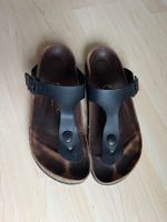 Birkenstock Gizeh Gr. 38 Schwarz Sandale Birko-Flor