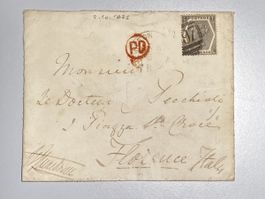 Grossbritannien, 2.10.1873, 6d, Carshalton-Florenz It., PD