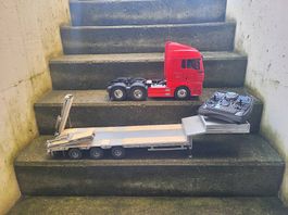 Tamiya MAN TGX, MFC-03, Carson Sender und Carson Goldhofer