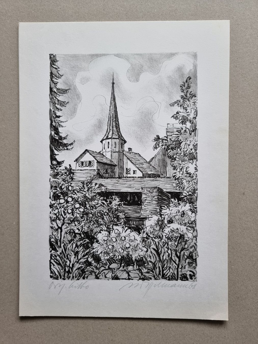 Grafica & Litografie: Diggelmann Alex Walter  LITHOGRAPHIE SIGNIERT – Usato da Gersau venduto da kunst-online