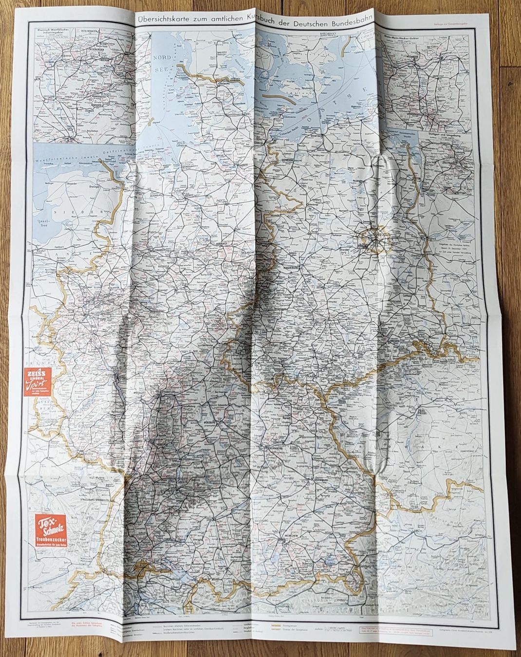 Documenti: Originale Karte DB - Deutsche Bahn, Kursbuch 1958 – Nuovo (secondo la descrizione) da Biberist venduto da Slick