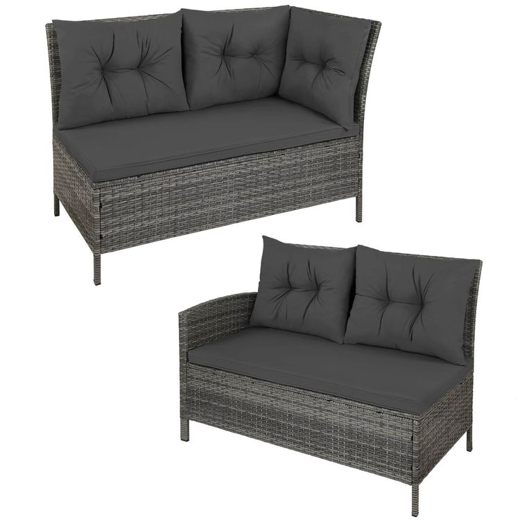 Tischset: Rattan Sitzgruppe Gartenlounge MALI - Grau/Rot – Neu und originalverpackt aus Wallenwil von toesstal-vertrieb 3