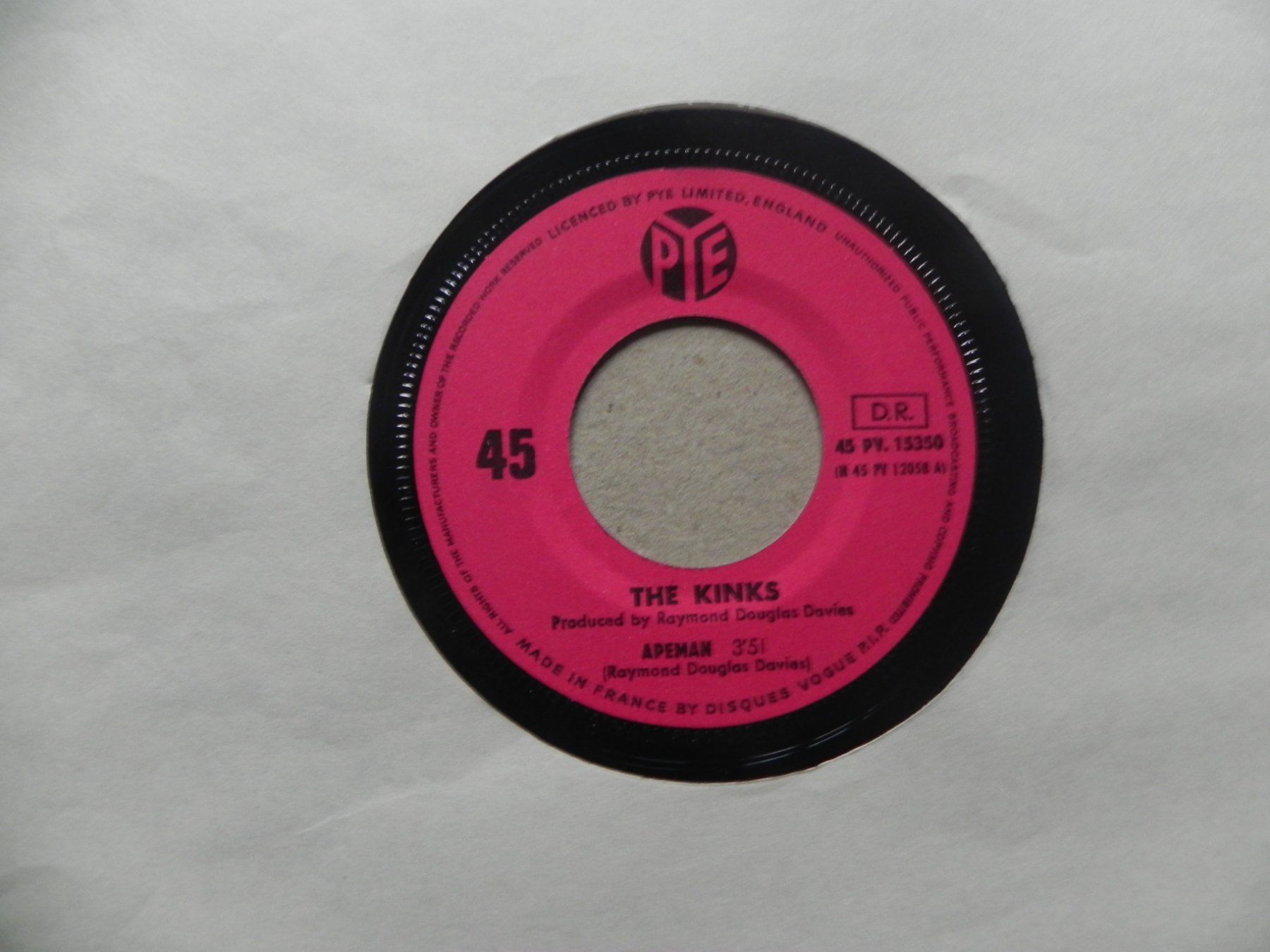 Schallplatten: Single brit. Rock Band The Kinks ca. 1972 Rats  /   Apeman – Gebraucht aus Siebnen von krimsie 2