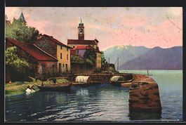 Gambarogno-Vira, Partie am See mit Blick