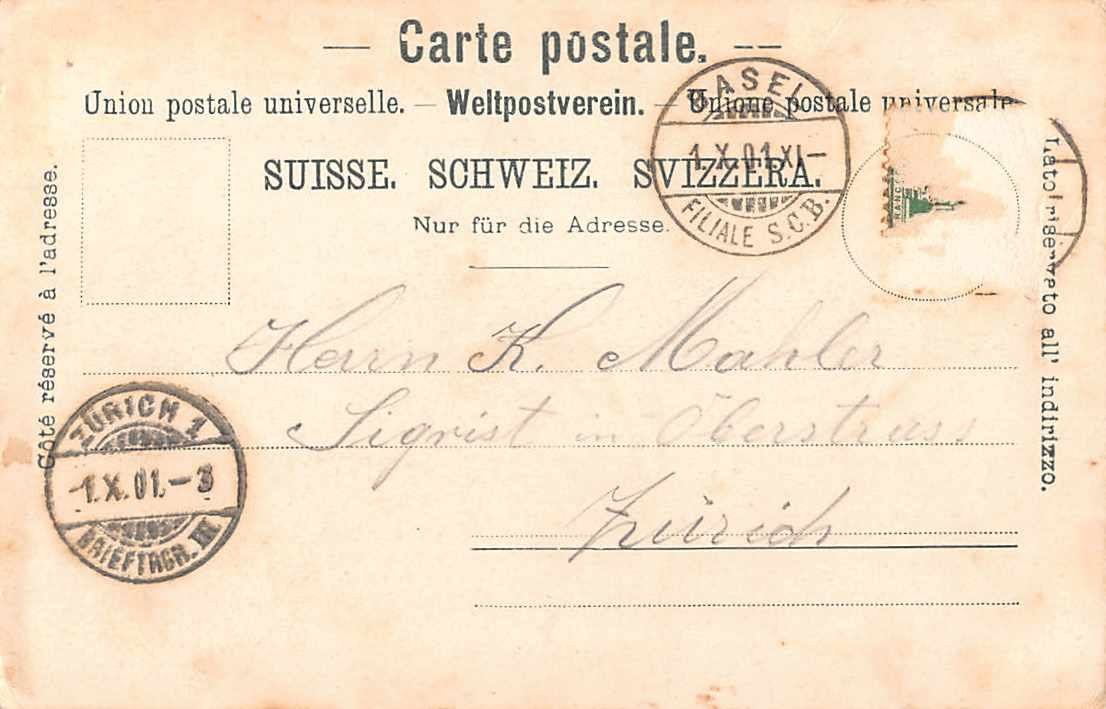 Cartes postales: GEWERBE-Ausstellung BASEL 1901 – D'occasion à Lufingen par TopAnsichtskarten 1