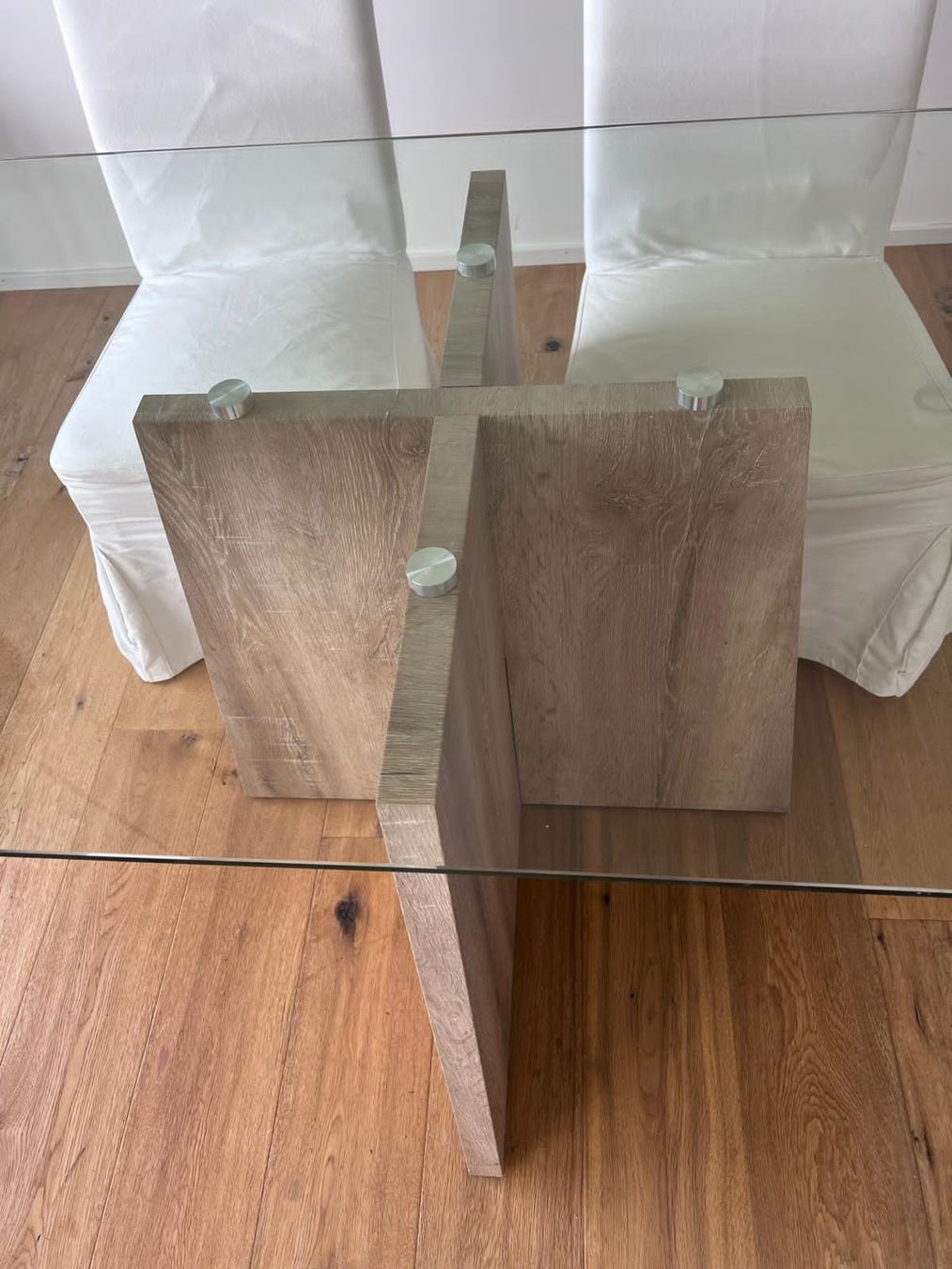 Tavoli: Tavolo di design in vetro e legno – Usato da Zollikon venduto da MaxDC 2