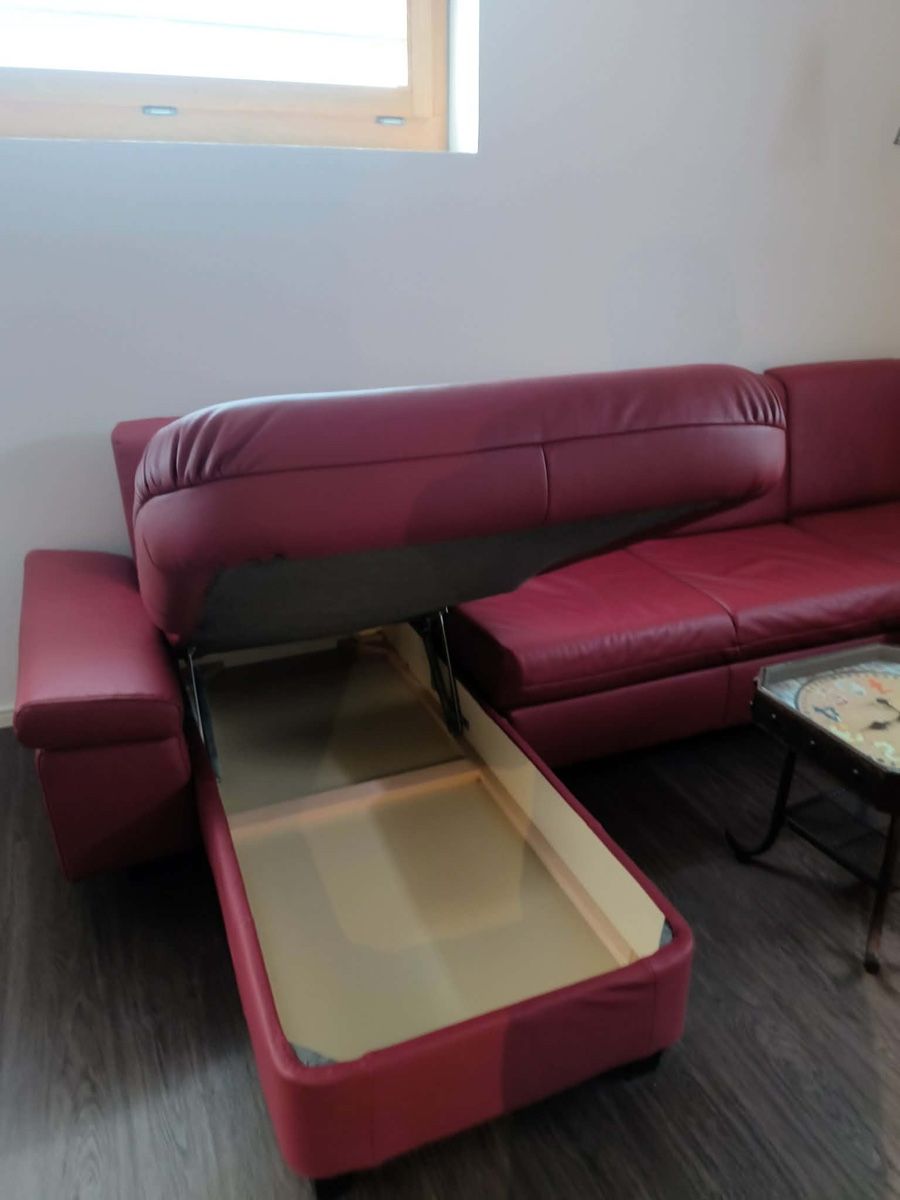 Divani: Leder-Ecksofa mit Bettfunktion  – Usato da Sevelen venduto da Stopglobal. 3