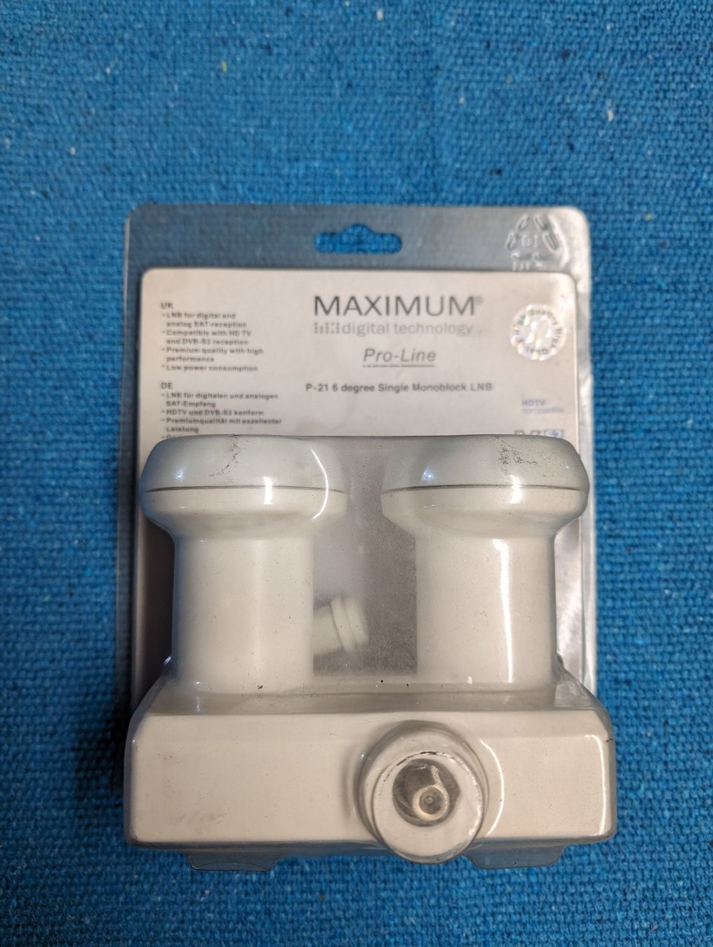 Parabola satellitare: LNB Monoblock Maximum – Nuovo e nell'imballaggio originale da St.Gallen venduto da Alentejanos76