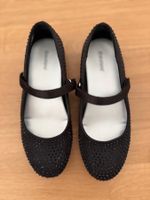 Festliche Schuhe, Ballerinas, schwarz Gr 35