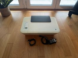 HP Deskjet 2540 Drucker weiss gebraucht mit Kabeln