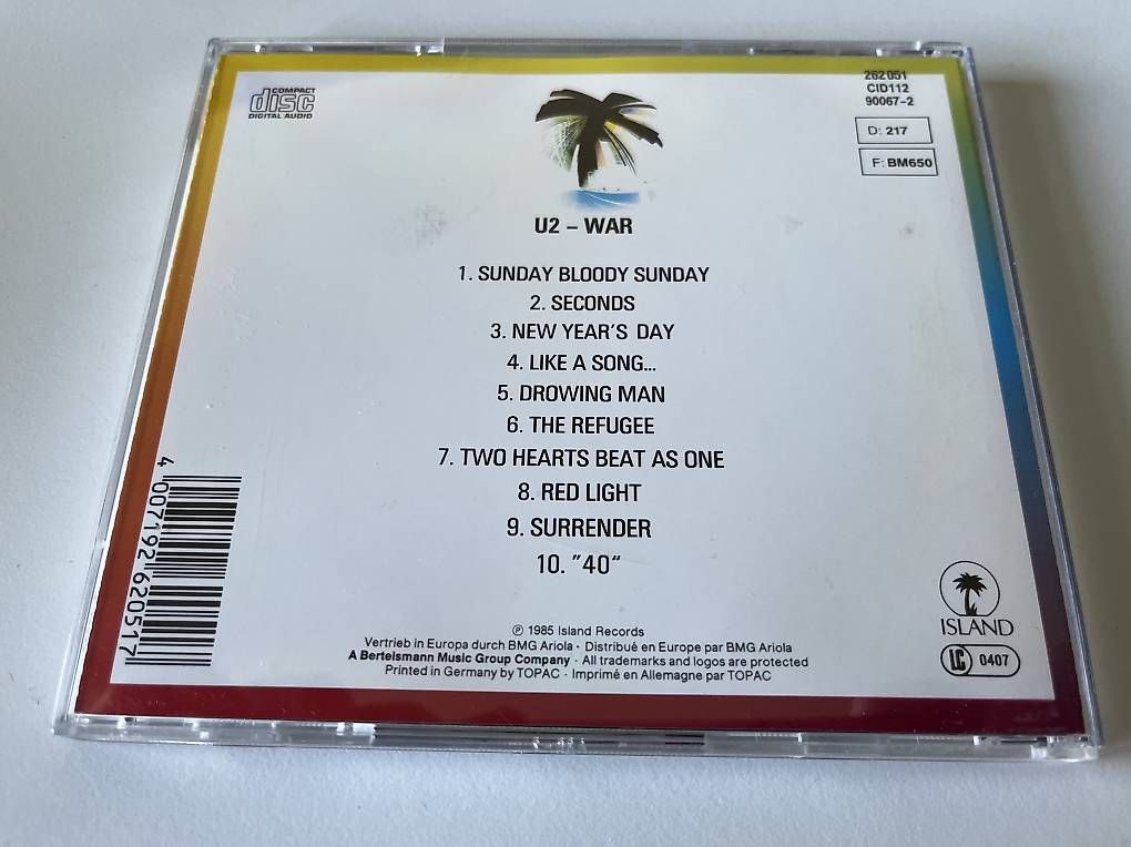 CDs: U2: War [CD] – Gebraucht aus Zürich von audn 1