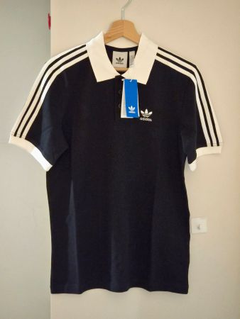 Schwarzes Adidas Polo-Shirt