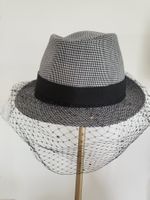 Chapeau élégant La Perla avec voilette, taille M