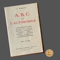 Antikes Auto Lehrbuch „A.B.C. de l’AUTOMOBILE“ 1920er
