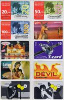 10 diverse Schweizer Prepaid Telefonkarten