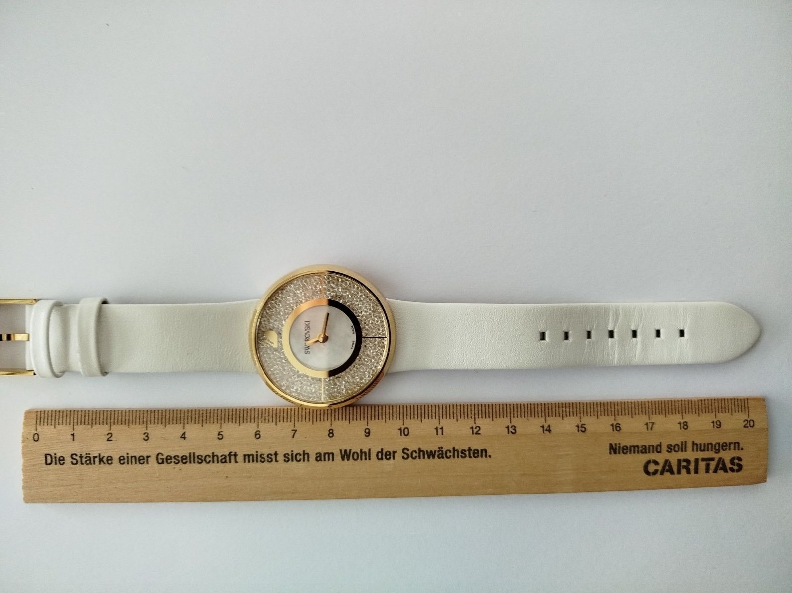 Swarovski Uhren: SWAROVSKI Quartzuhr mit weissem Armband – Neu (gemäss Beschreibung) aus Zug von Robert0125 3