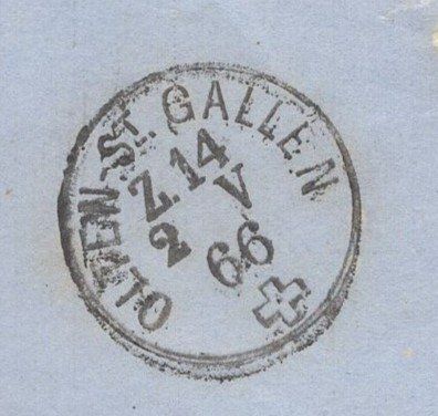 Alle Briefmarken: BADEN 2.MAI.66   Rechnung:  LEOPOLD  GUGGENHEIM – Gebraucht aus Aarau von kufi44 2