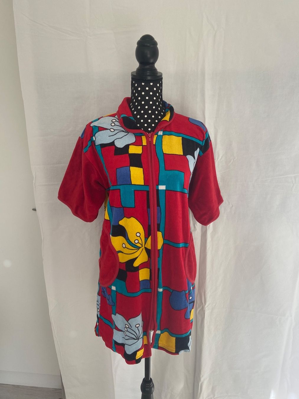 Accappatoi: 2000s Vintage Home Kleid - Bademantel bunt – Usato da Zürich venduto da enjoyxvintage