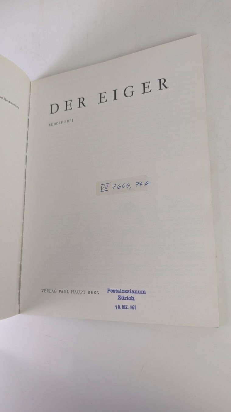 Libri: Berner Heimatbücher: Der Eiger 1979 – Usato da Zürich venduto da axolottchen 3