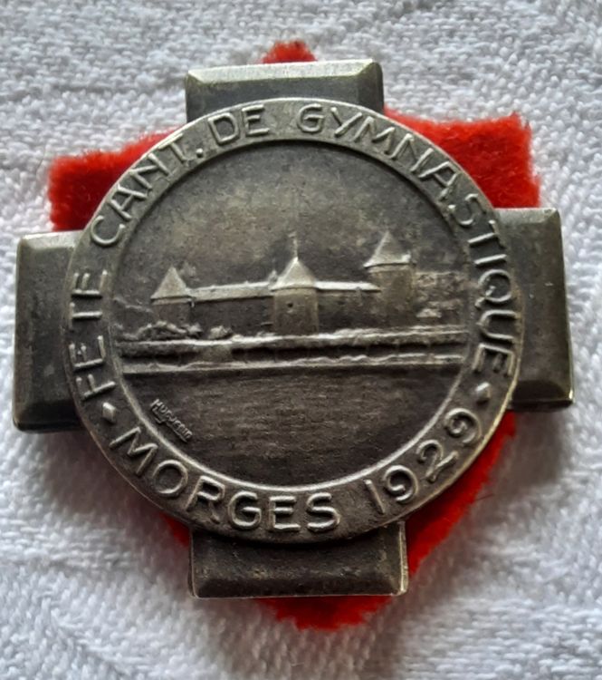 Insigne Original 34ème Fête Gymnastique Troyes 1908 - Badge Ancien France