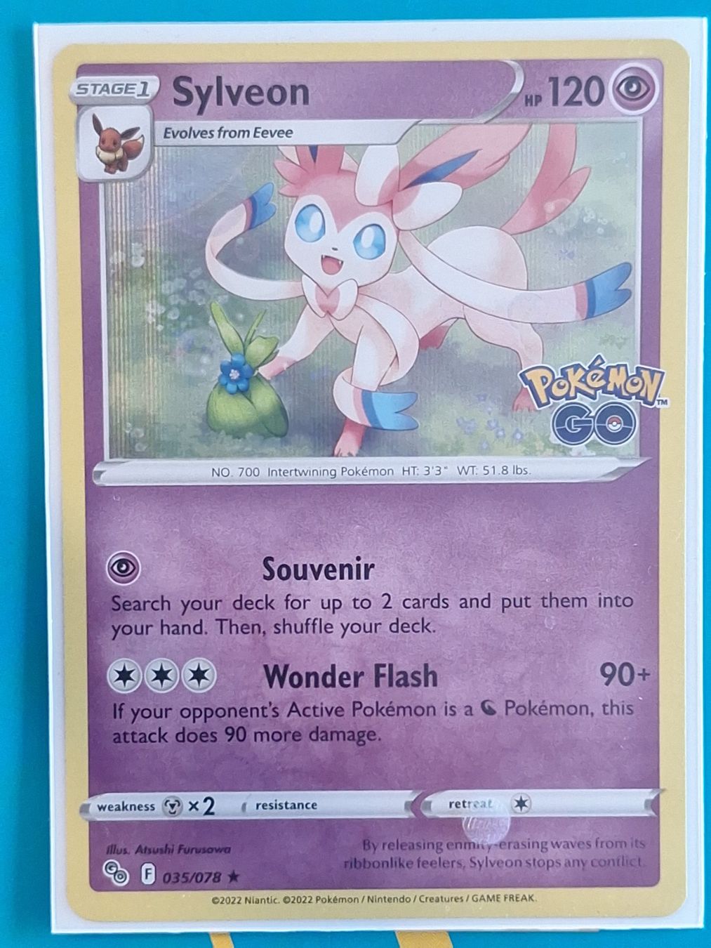Pokémon Carte collezionabili: Sylveon - Pokemon GO Holo - #2.7 – Usato da Altstätten SG venduto da GGsGameshop