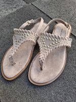 Sandaletten Damen beige mit Nieten Grösse 37 neu