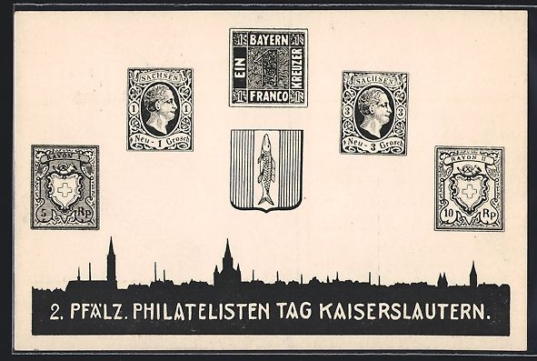 Cartoline postali: Kaiserslautern, 2. Pfälz. Phitalelisten – Usato da Berlin venduto da bartko-reher