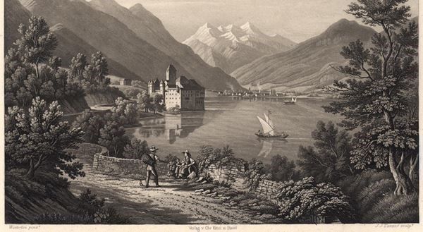 Incisioni: Chillon  Aquatinta von Winterlin – Usato da Rafz venduto da Helvet32 1